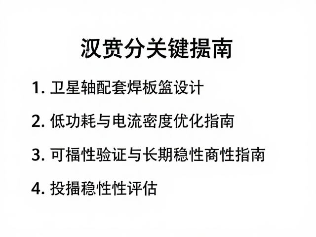 卫星轴配套焊盘电路设计,低功耗与电流密度优化指南