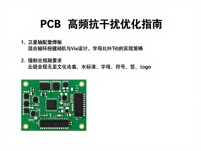 卫星轴配套焊盘、按键去抖与Via设计,PCB高频抗干扰优化指南