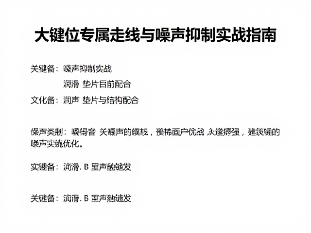 卫星轴焊盘优化，大键位专属走线与噪声抑制实战指南