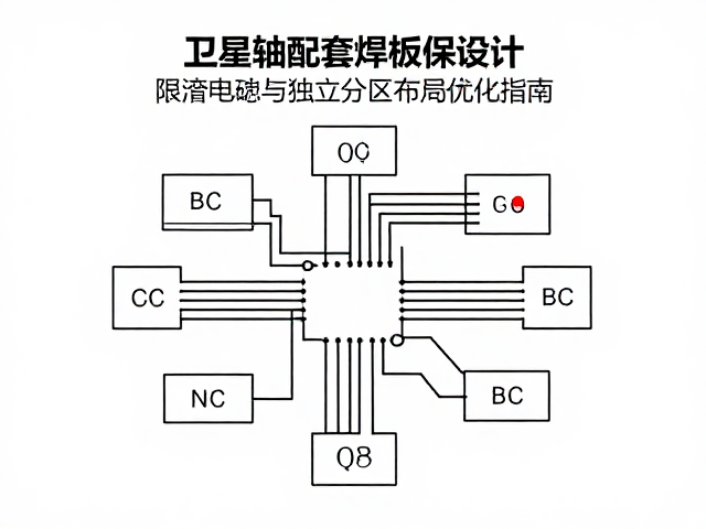 卫星轴配套焊盘电路设计,限流电阻与独立分区布局优化指南