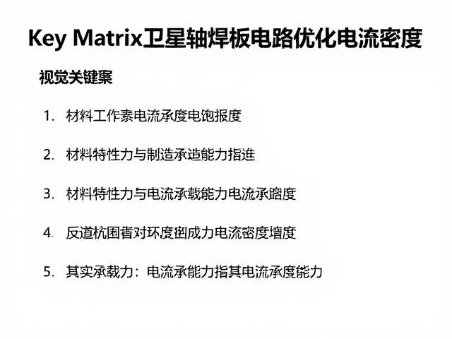 Key Matrix卫星轴配套焊盘电路优化电流密度指南