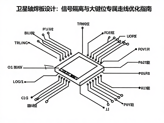 卫星轴焊盘电路设计,信号隔离与大键位专属走线优化指南