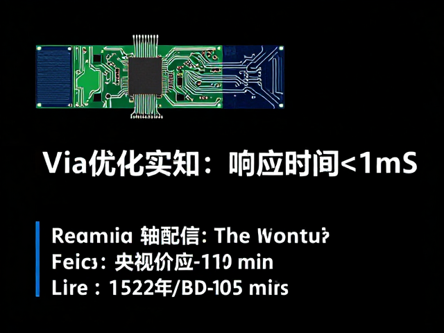 卫星轴配套焊盘电路设计,Via优化实现响应时间<1ms