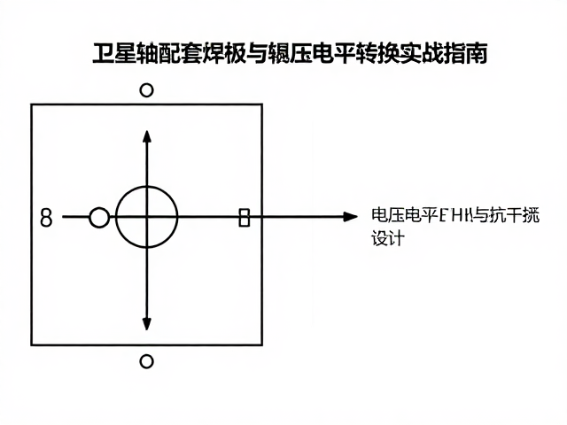 分立元件设计,卫星轴配套焊盘与电压电平转换实战指南