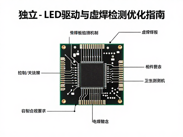 卫星轴焊盘电路设计,独立LED驱动与虚焊检测优化指南