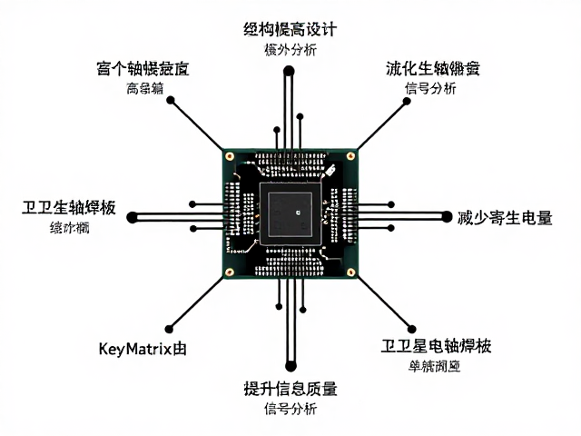 Key Matrix设计，优化卫星轴焊盘电路，减少寄生电感提升信号质量