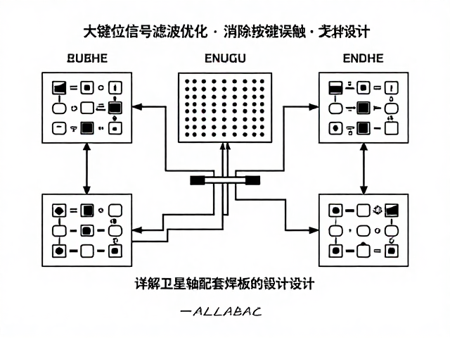 大键位信号滤波优化,消除按键误触,详解卫星轴配套焊盘电路设计