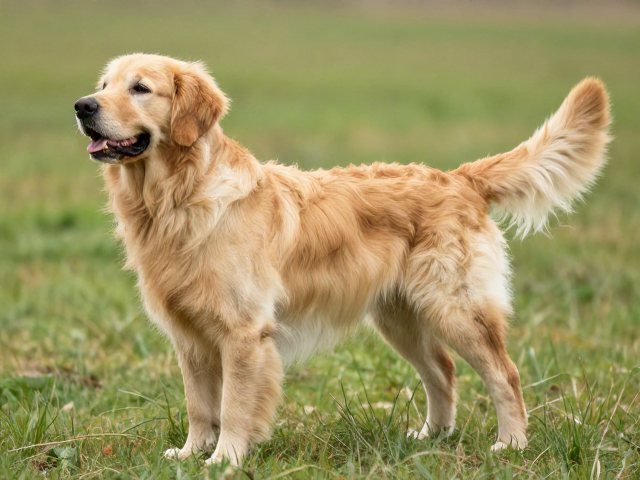 金毛寻回犬产地,揭秘屠夫犬与斯塔凡水猎犬混血下的水平尾巴特征