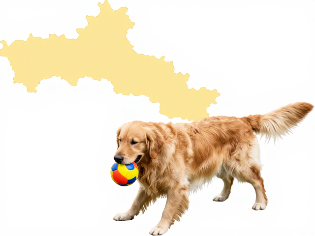 金毛犬产地哪里的好?游泳接球显匀称强壮体格