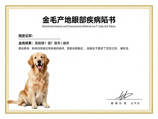 金毛产地与血统证书,如何避开眼部疾病陷阱?