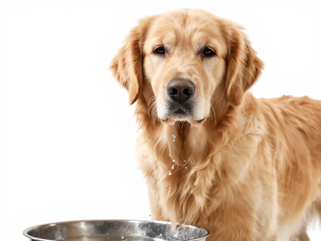 金毛犬产地在哪？中等体型垂耳特征与清洁饮水指南
