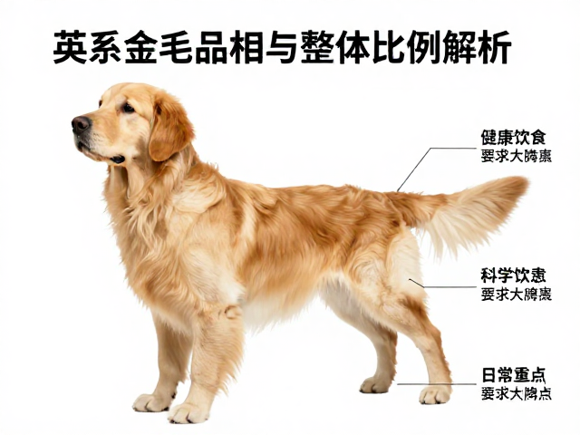 英系金毛品相与整体比例解析,科学饮食要求全指南