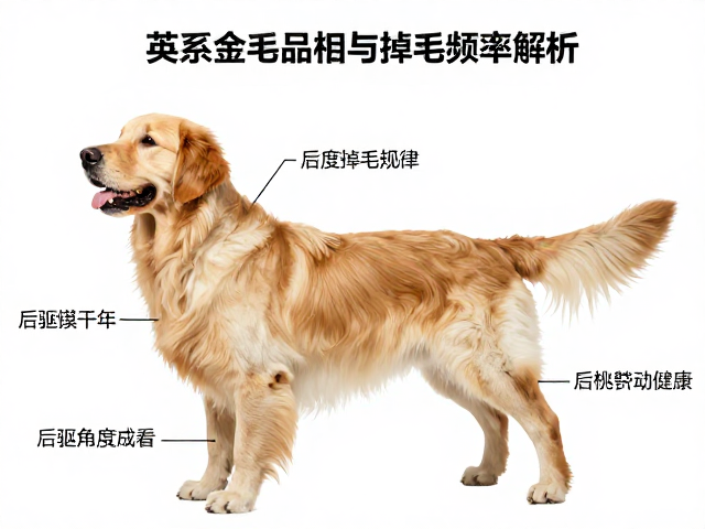 英系金毛品相与掉毛频率解析,后驱角度如何影响健康