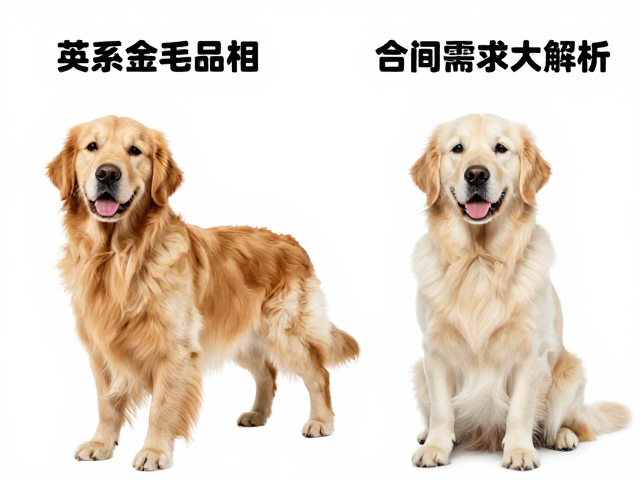英系金毛品相与体重差异解析，家庭空间需求大揭秘