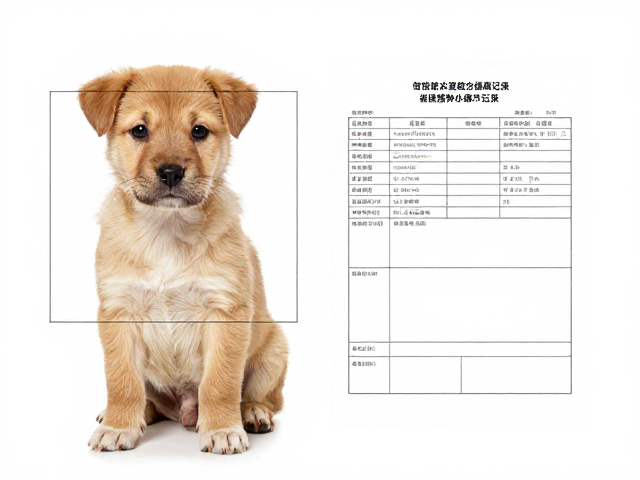 幼犬鉴别技巧,看长方形轮廓,查疫苗接种记录是否完整