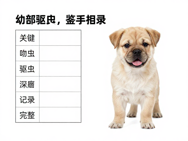 幼犬鉴别技巧，吻部宽阔深厚，驱虫记录完整，新手避坑指南