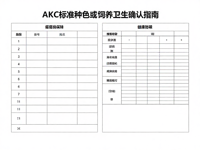 幼犬鉴别技巧,AKC标准色域与饲养卫生确认指南