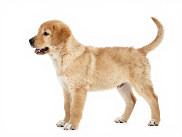 幼犬鉴别技巧,后肢驱动强劲,选深浅不一金色的纯种犬