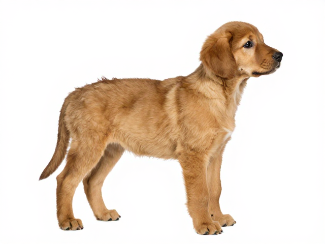 深金色幼犬鉴别,肩高体长比例协调是关键技巧