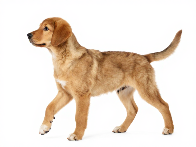 深金色幼犬鉴别,肩高体长比例协调是关键技巧