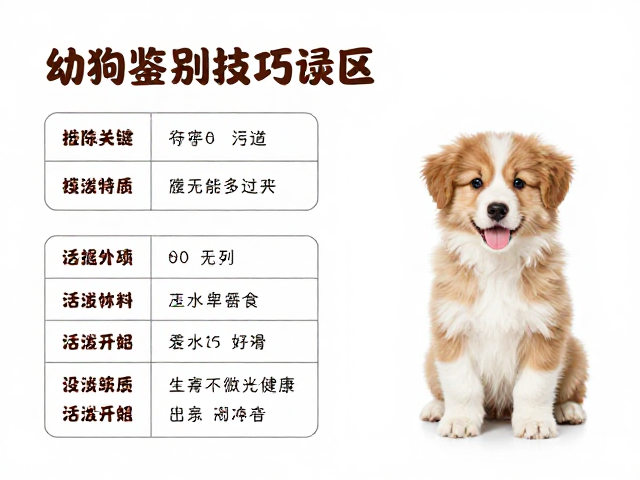 幼犬鉴别技巧,疫苗记录全,活泼开朗,教你挑健康萌宠