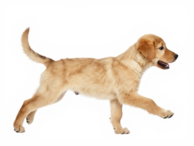 幼犬鉴别技巧,后肢驱动强劲,选深浅不一金色的纯种犬