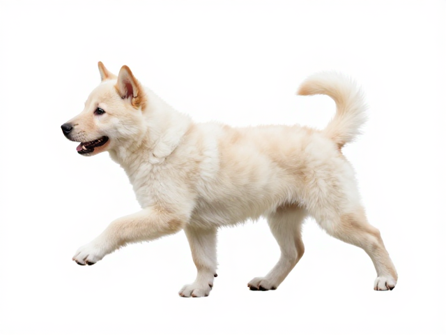 奶油色幼犬鉴别技巧，奔跑时背部保持水平是关键