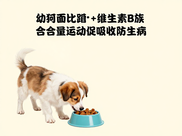 幼犬喂食加维生素B族,配合适量运动促吸收防生病