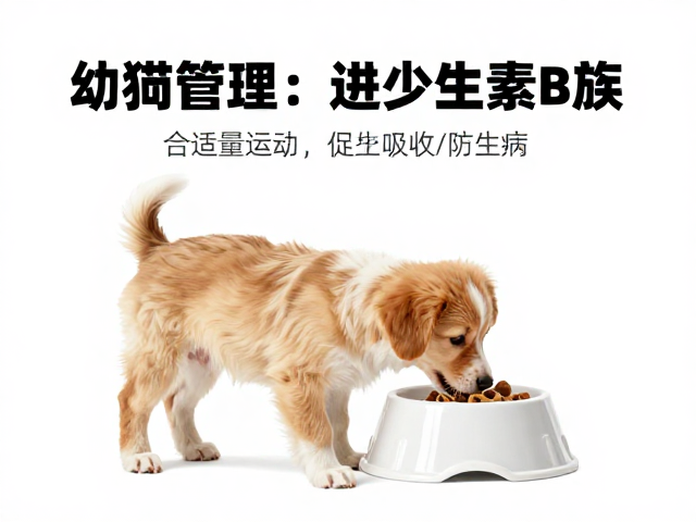 幼犬喂食加维生素B族,配合适量运动促吸收防生病