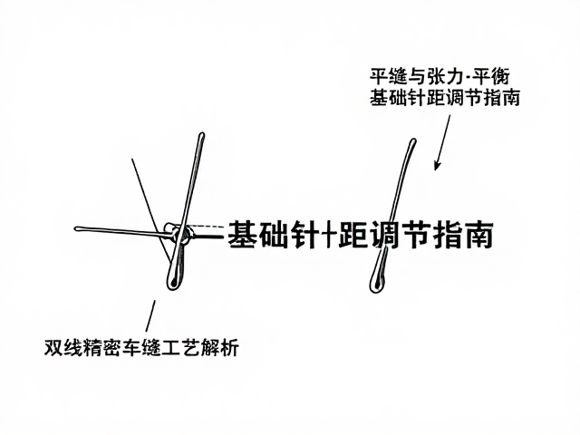 双线精密车缝工艺解析,平缝技巧与基础针距调节指南
