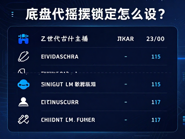 Z世代游戏主播实测,底盘摇摆锁定怎么设?硬核玩家必看攻略