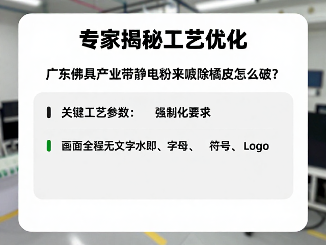 广东佛山家具产业带静电粉末喷涂橘皮怎么破?专家揭秘工艺优化