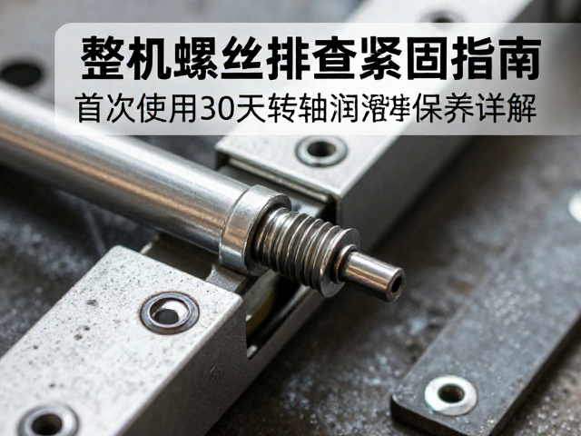 整机螺丝排查紧固指南，首次使用30天转轴润滑保养详解