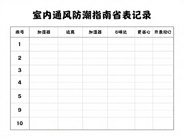 室内通风防潮指南,远离加湿器直吹,记录保养日志更省心