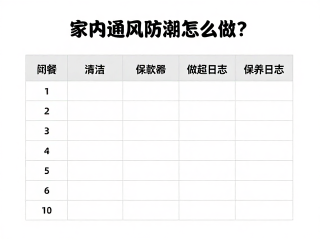 室内通风防潮怎么做？微湿软布清洁，记录保养日志指南