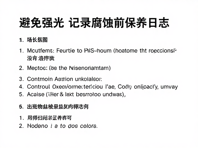 避免强光、防污腐蚀并记录保养日志，延长物品寿命指南
