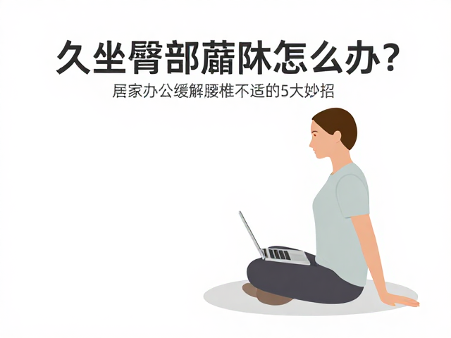 久坐臀部麻木怎么办?居家办公缓解腰椎不适的5大妙招