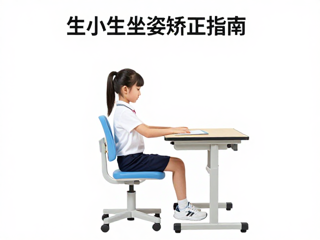 小学生坐姿矫正指南,维持脊柱自然曲度,气压棒TUV认证更安心