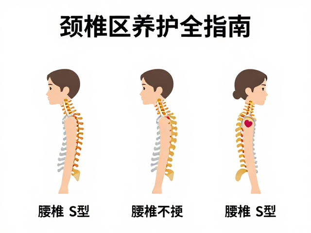 腰椎不适如何维持脊柱自然S型?颈椎区养护全指南