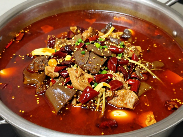 底料炒制与汤头熬制:构建麻辣骨架