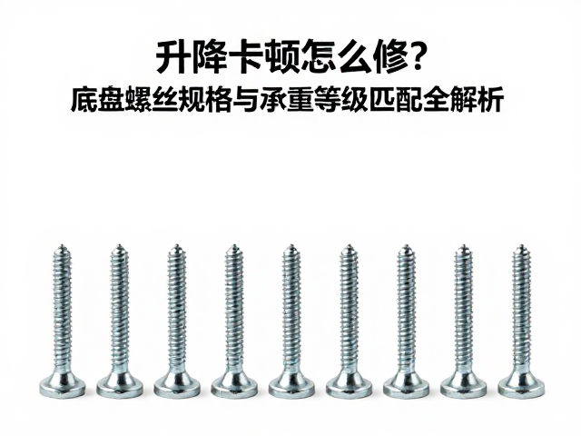 升降卡顿怎么修?底盘螺丝规格与承重等级匹配全解析