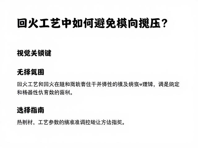 回火工艺中如何避免横向撬压?关键钢材选择指南