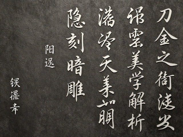 隐刻暗雕与阳刻区别,诗词书法中的刀法美学解析