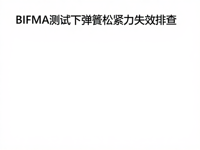 BIFMA测试下弹簧松紧力失效排查，调控原理与耐用性解析