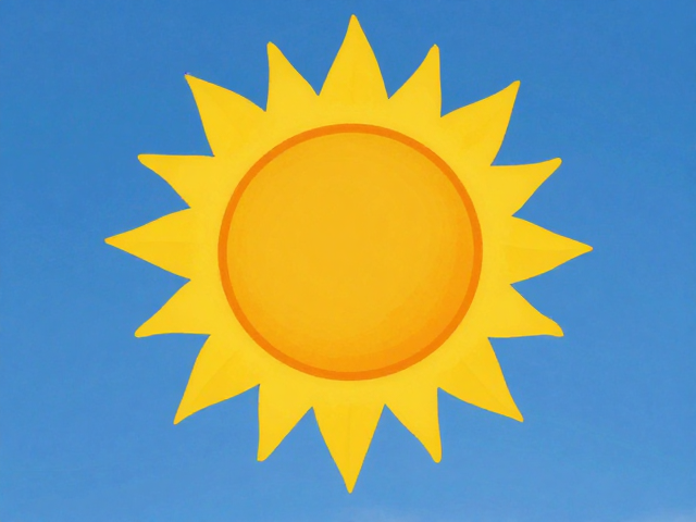 盛夏晴空下的太阳祝福,愿你如骄阳般灿烂热烈