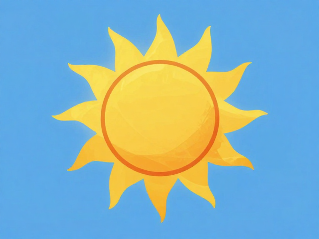 盛夏晴空下的太阳祝福,愿你如骄阳般灿烂热烈