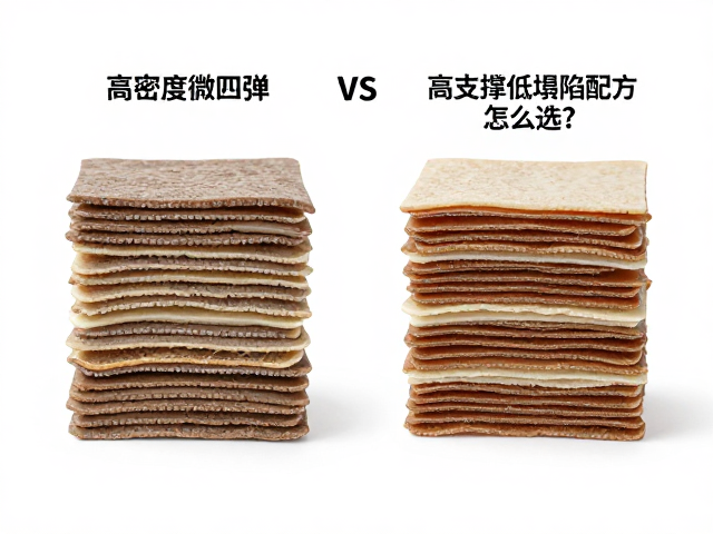 高密度微孔回弹vs多层填充,高支撑低塌陷配方怎么选?
