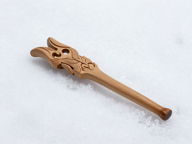 古早雪上生活里的冰刀舌与木雕石刻,指尖上的冰雪记忆