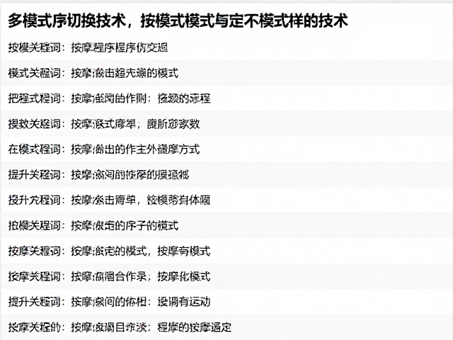 按摩偏好记录的数据维度与价值