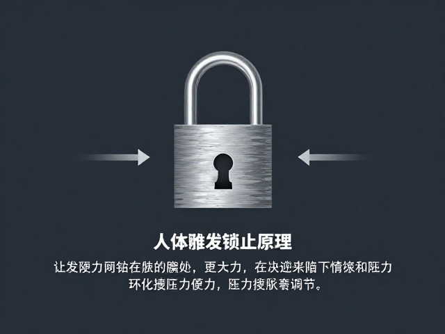 人体重力触发锁止原理，解决阻力过大，实现无级阻力调节